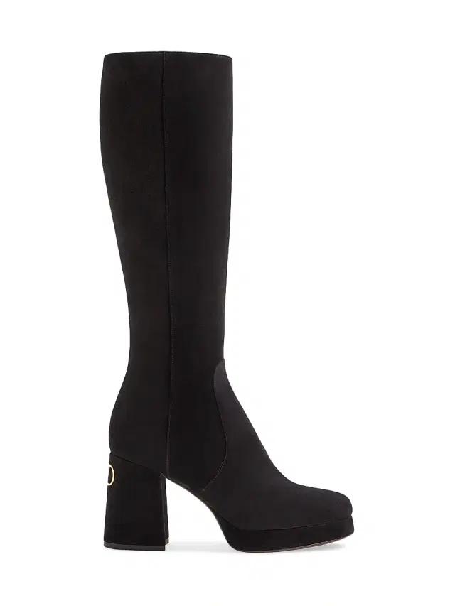 Valentino Garavani Women's Fawcette 90MM Platform Boots in Crust Leather - Black