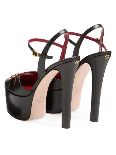 Valentino Garavani Women's Crasher 145MM Platform Pumps in Kidskin | Thumbnail 3