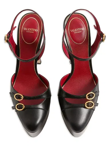 Valentino Garavani Women's Crasher 145MM Platform Pumps in Kidskin | Thumbnail 4
