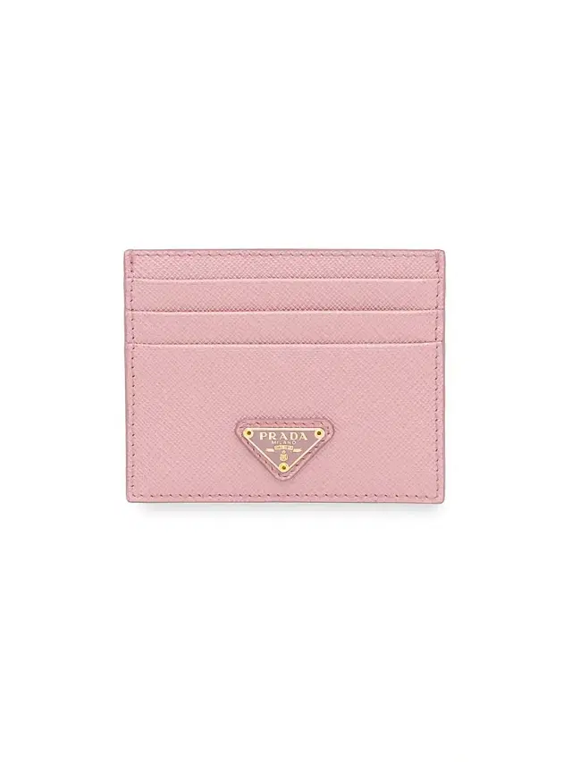 Prada Women's Saffiano Leather Card Holder - Light Pink