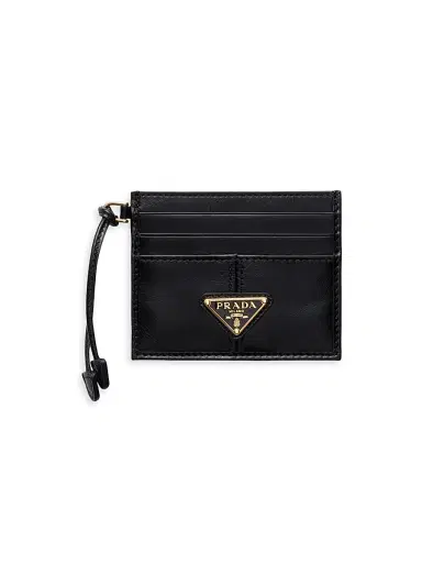 Prada Women's Leather Card Holder | Thumbnail 1
