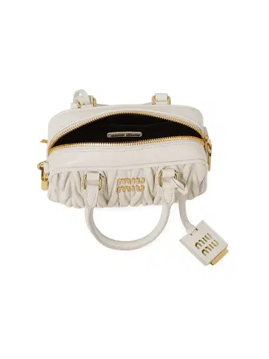 Miu Miu Women's Arcadie Matelassé Nappa Leather Bag | Thumbnail 4 Miu Miu Women's Arcadie Matelassé Nappa Leather Bag | Thumbnail 4