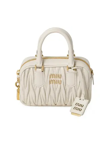 Miu Miu Women's Arcadie Matelassé Nappa Leather Bag | Thumbnail 1 Miu Miu Women's Arcadie Matelassé Nappa Leather Bag | Thumbnail 1