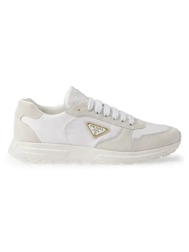 Men's Prax 2.0 Re-Nylon and Suede Sneakers - White