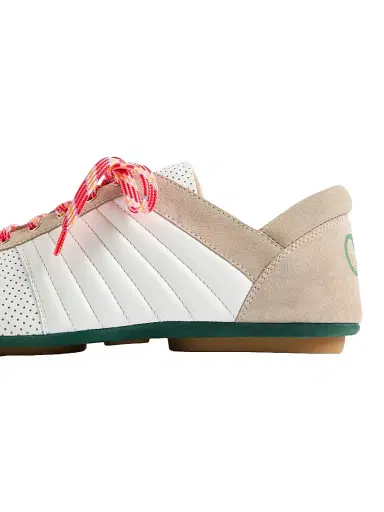 Valentino Garavani Men's Strikie Sneakers in Perforated Nappa and Suede - White | Thumbnail 5
