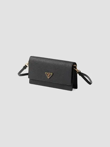Prada Women's Saffiano Leather Mini Pouch | Thumbnail 2 Prada Women's Saffiano Leather Mini Pouch | Thumbnail 2