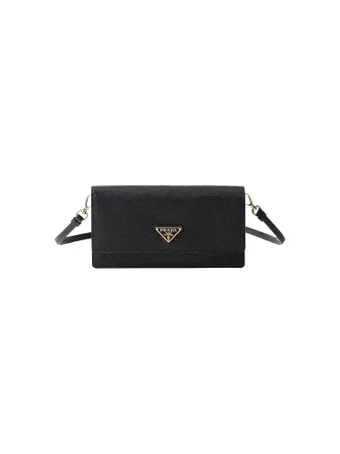 Prada Women's Saffiano Leather Mini Pouch | Thumbnail 1 Prada Women's Saffiano Leather Mini Pouch | Thumbnail 1