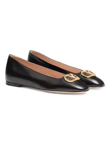 Valentino Garavani Women's VLogo Signature Ballerinas in Nappa | Thumbnail 2 Valentino Garavani Women's VLogo Signature Ballerinas in Nappa | Thumbnail 2