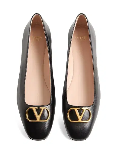 Valentino Garavani Women's VLogo Signature Ballerinas in Nappa | Thumbnail 4 Valentino Garavani Women's VLogo Signature Ballerinas in Nappa | Thumbnail 4