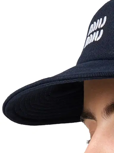 Miu Miu Women's Denim Visor - Blue | Thumbnail 2