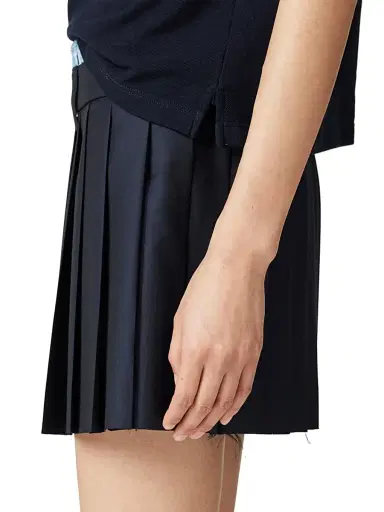 Miu Miu Women's Pleated Batavia Mini-Skirt - Blue - Size 2 | Thumbnail 4
