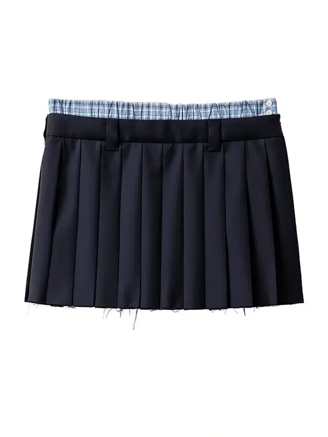Women's Pleated Batavia Mini-Skirt - Blue