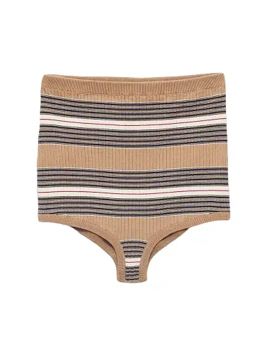 Prada Women's Cotton Shorts - Brown | Thumbnail 1