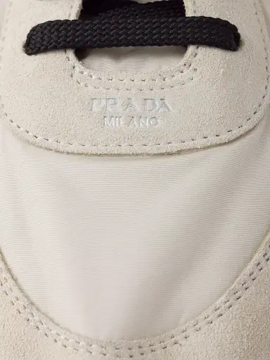Prada Women's Collapse Re-Nylon and Suede Sneakers - Beige Khaki - Size 8.5 | Thumbnail 5 Prada Women's Collapse Re-Nylon and Suede Sneakers - Beige Khaki - Size 8.5 | Thumbnail 5
