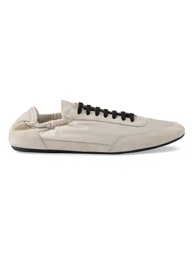 Prada Women's Collapse Re-Nylon and Suede Sneakers - Beige Khaki - Size 8.5 | Thumbnail 1 Prada Women's Collapse Re-Nylon and Suede Sneakers - Beige Khaki - Size 8.5 | Thumbnail 1