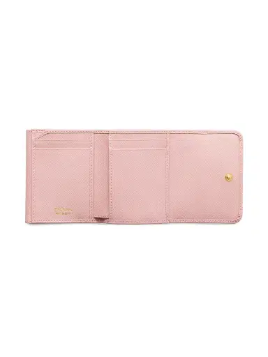 Prada Women's Small Saffiano Leather Wallet - Pink | Thumbnail 2 Prada Women's Small Saffiano Leather Wallet - Pink | Thumbnail 2