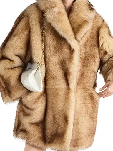 Prada Women's Shearling Caban Coat - Beige | Thumbnail 3 Prada Women's Shearling Caban Coat - Beige | Thumbnail 3