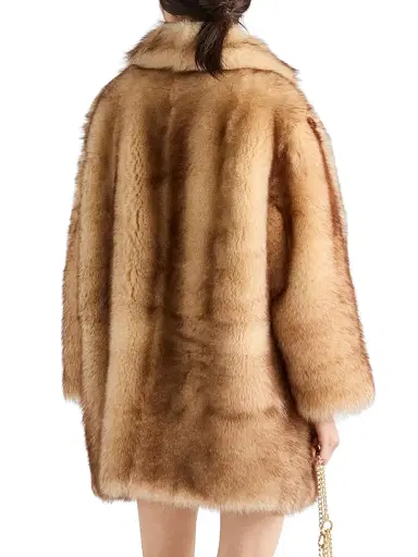 Prada Women's Shearling Caban Coat - Beige | Thumbnail 5 Prada Women's Shearling Caban Coat - Beige | Thumbnail 5