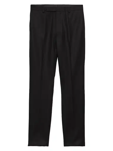 Prada Men's Stretch Cashmere Pants - Black - Size 42 | Thumbnail 1 Prada Men's Stretch Cashmere Pants - Black - Size 42 | Thumbnail 1