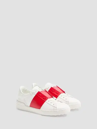 Valentino Garavani Men's Calfskin Open Sneakers | Thumbnail 2 Valentino Garavani Men's Calfskin Open Sneakers | Thumbnail 2