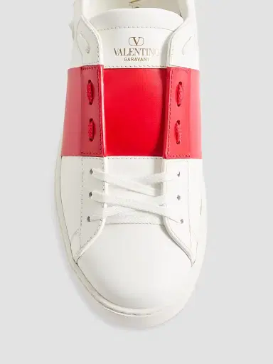 Valentino Garavani Men's Calfskin Open Sneakers | Thumbnail 5 Valentino Garavani Men's Calfskin Open Sneakers | Thumbnail 5