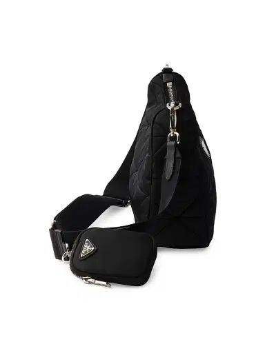Prada Women's Padded Re-Nylon Shoulder Bag - Black | Thumbnail 4 Prada Women's Padded Re-Nylon Shoulder Bag - Black | Thumbnail 4