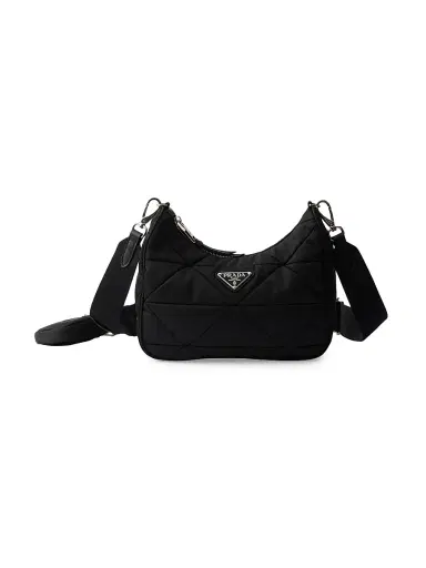 Prada Women's Padded Re-Nylon Shoulder Bag - Black | Thumbnail 1 Prada Women's Padded Re-Nylon Shoulder Bag - Black | Thumbnail 1