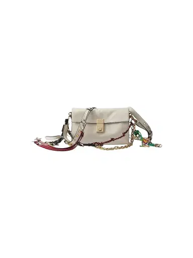 Prada Women's Soft Sound Leather Shoulder Bag - White | Thumbnail 1 Prada Women's Soft Sound Leather Shoulder Bag - White | Thumbnail 1