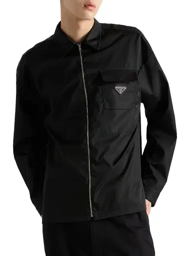 Prada Men's Re-Nylon Shirt - Black - Size Medium | Thumbnail 2 Prada Men's Re-Nylon Shirt - Black - Size Medium | Thumbnail 2