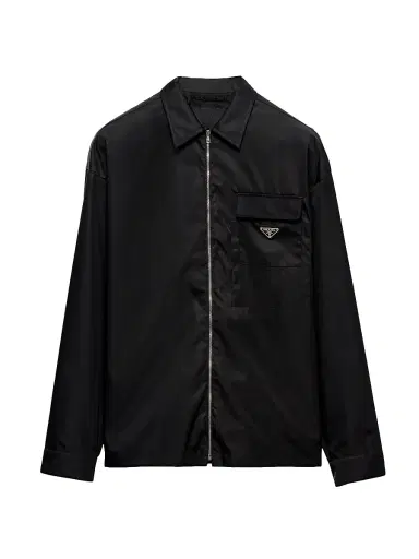 Prada Men's Re-Nylon Shirt - Black - Size Medium | Thumbnail 1 Prada Men's Re-Nylon Shirt - Black - Size Medium | Thumbnail 1