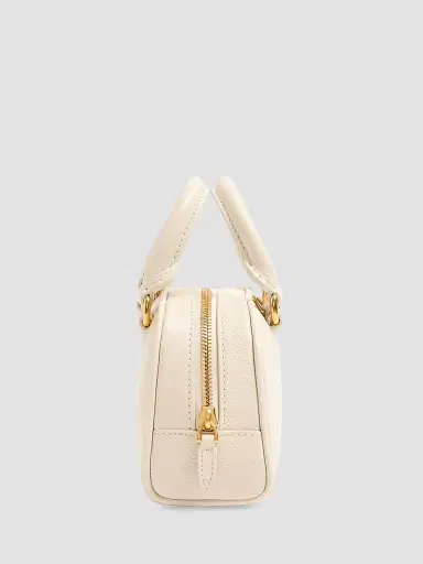 Valentino Garavani Women's VLogo Signature Mini Bowling Bag in Grainy Calfskin - Light Ivory | Thumbnail 6 Valentino Garavani Women's VLogo Signature Mini Bowling Bag in Grainy Calfskin - Light Ivory | Thumbnail 6