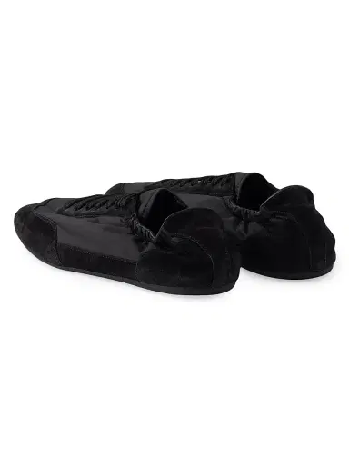 Prada Women's Collapse Re-Nylon and Suede Sneakers - Black - Size 5.5 | Thumbnail 4 Prada Women's Collapse Re-Nylon and Suede Sneakers - Black - Size 5.5 | Thumbnail 4