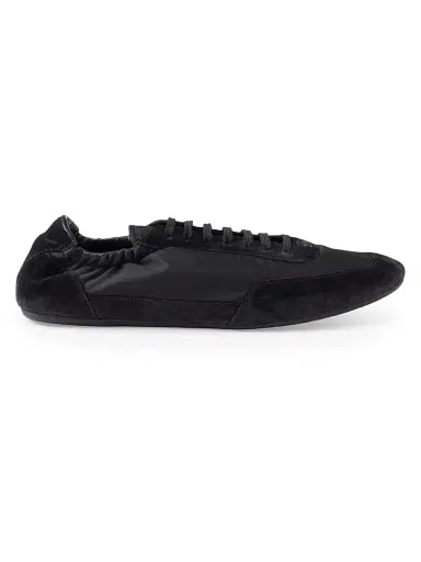 Prada Women's Collapse Re-Nylon and Suede Sneakers - Black - Size 5.5 | Thumbnail 1 Prada Women's Collapse Re-Nylon and Suede Sneakers - Black - Size 5.5 | Thumbnail 1