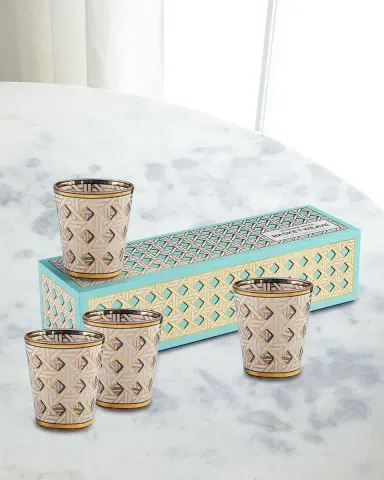 Jonathan Adler Basketweave Glassware, Set Of 4 | Thumbnail 1