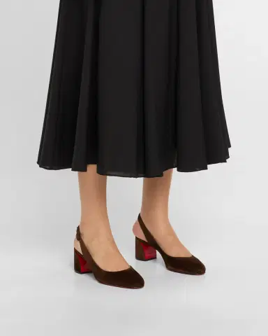 Christian Louboutin 55mm So Jane Suede Slingback Pumps | Thumbnail 2