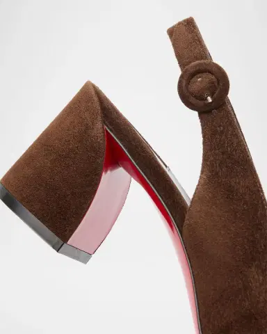 Christian Louboutin 55mm So Jane Suede Slingback Pumps | Thumbnail 5