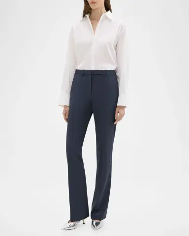 Theory Traceable Wool Slim Straight-Leg Trousers | Thumbnail 2 Theory Traceable Wool Slim Straight-Leg Trousers | Thumbnail 2