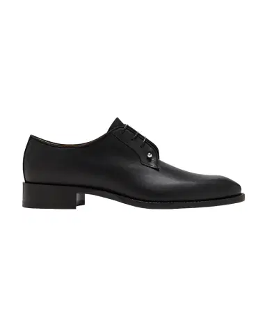 Christian Louboutin Men's Chambeliss Collar-Pin Leather Derby Shoes | Thumbnail 1