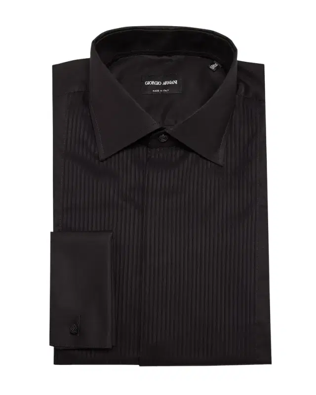 Giorgio Armani Men 's Formal Bib Dress Shirt