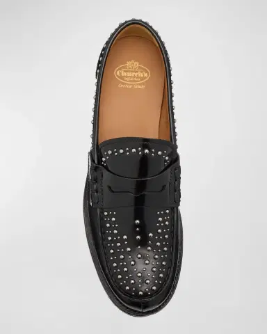 Church's Pembrey Studded Leather Penny Loafers | Thumbnail 5