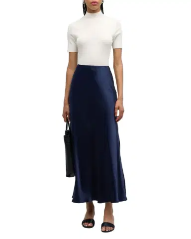 Theory Leenda Regal Merino Wool Short-Sleeve Mock-Neck Top | Thumbnail 1