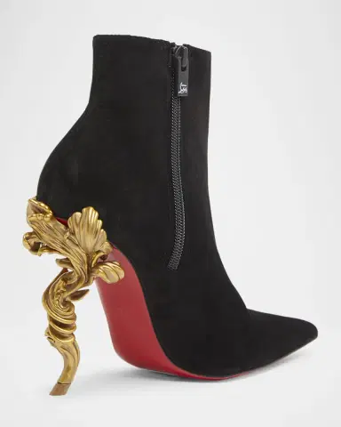 Christian Louboutin 100mm Belle Suede Ankle Booties | Thumbnail 2