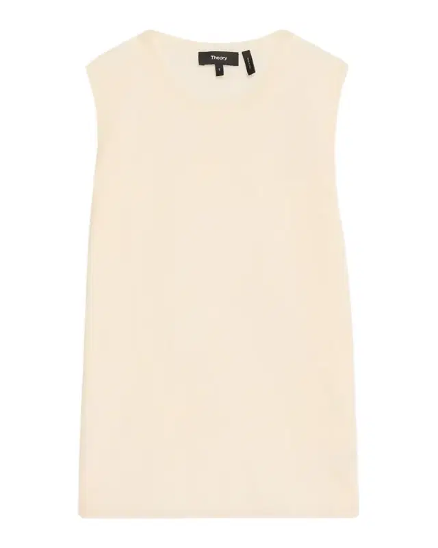 Theory Regal Merino Wool Crewneck Shell Top