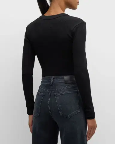 Citizens of Humanity Varra Long-Sleeve Henley Top | Thumbnail 3