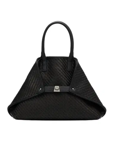 Akris Ai Small Plaid Braided Top-Handle Bag | Thumbnail 1
