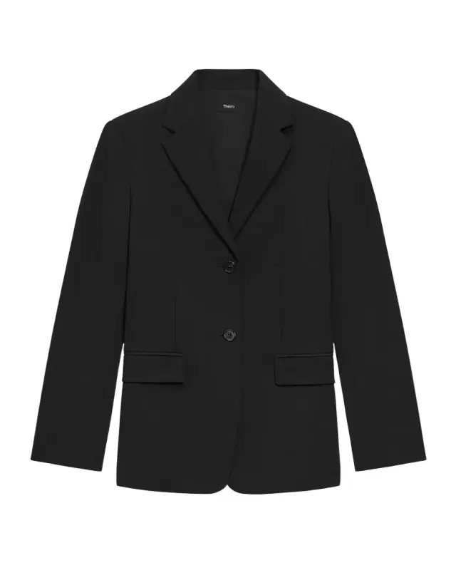 Theory Traceable Wool Slim Single-Breasted Blazer