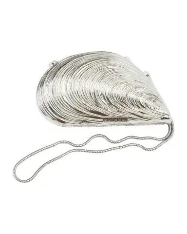 Simkhai Bridget Mini Metal Oyster Shell Clutch Bag | Thumbnail 1 Simkhai Bridget Mini Metal Oyster Shell Clutch Bag | Thumbnail 1