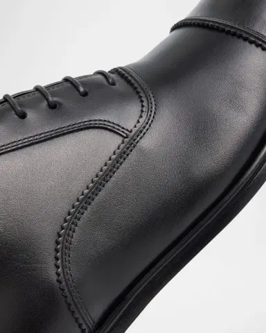 Ferragamo Men's Boston Brogue Leather Cap-Toe Oxfords | Thumbnail 5 Ferragamo Men's Boston Brogue Leather Cap-Toe Oxfords | Thumbnail 5