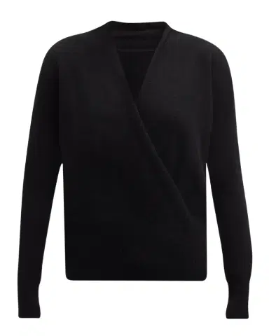 Neiman Marcus Cashmere Collection Cashmere Faux Wrap Sweater | Thumbnail 1 Neiman Marcus Cashmere Collection Cashmere Faux Wrap Sweater | Thumbnail 1