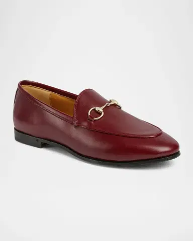 Gucci Jordaan Leather Horsebit Loafers | Thumbnail 2
